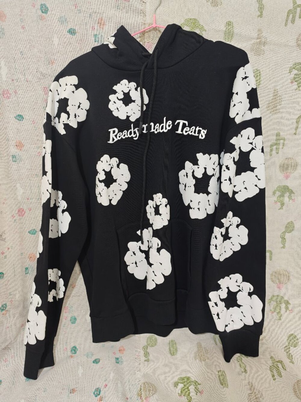 READYMADE x Denim Tears Black Cotton Wreath Hoodie
